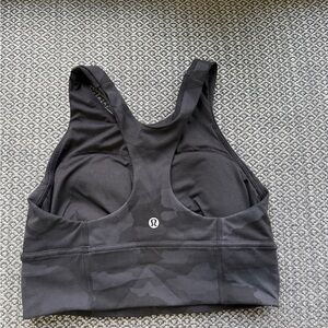 lululemon athletica Camo Black Sports Bra (size 6)